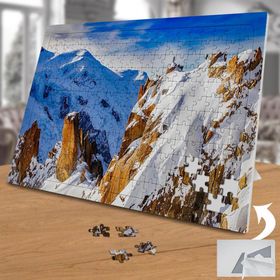 75452 Karlı Büyük Dağ Manzarası 240 Parça Puzzle Yapboz
