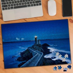 75458 Mavi Gecede Deniz Feneri 240 Parça Puzzle Yapboz