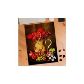 75470 Vazodaki Çiçekler ve Meyve Resmi 240 Parça Puzzle Yapboz