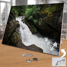 75507 Ormanda Çağlayan Dere Kayalıklar 240 Parça Puzzle Yapboz