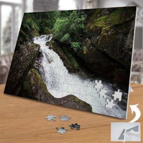 75507 Ormanda Çağlayan Dere Kayalıklar 240 Parça Puzzle Yapboz