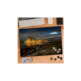 758 Işık Düşen Dağ Gökyüzü 240 Parça Puzzle Yapboz Tablo