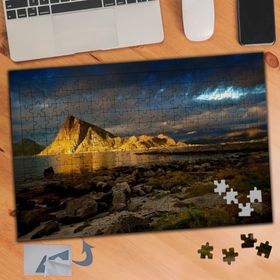 758 Işık Düşen Dağ Gökyüzü 240 Parça Puzzle Yapboz Tablo