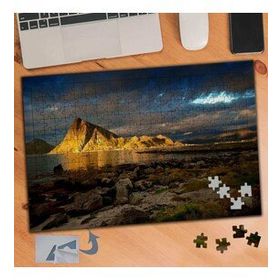 758 Işık Düşen Dağ Gökyüzü 240 Parça Puzzle Yapboz Tablo