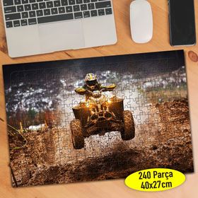 75963298 Zorlu Parkurda ATV ile Safari 240 Parça Puzzle Yapboz