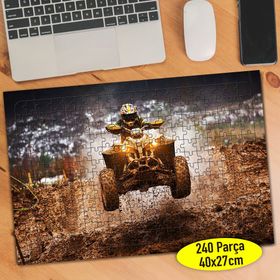 75963298 Zorlu Parkurda ATV ile Safari 240 Parça Puzzle Yapboz