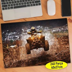 75963298 Zorlu Parkurda ATV ile Safari 240 Parça Puzzle Yapboz