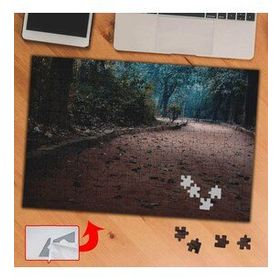 75A18 Kumlu Ağaçlı Yürüyüş Yolu 240 Parça Puzzle Yapboz Tablo