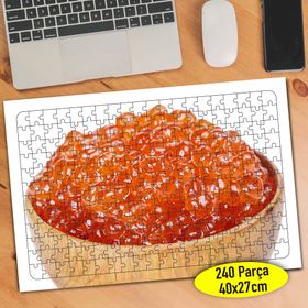 76087734 Kırmızı Havyar Balık Yumurtası 240 Parça Puzzle Yapboz