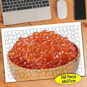 76087734 Kırmızı Havyar Balık Yumurtası 240 Parça Puzzle Yapboz