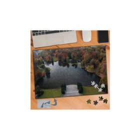 761 Havadan Çekim Gölet Ve Ağaçlar 240 Parça Puzzle Yapboz Tablo