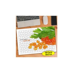 76145877 Kırmızı Havyar Balık Yumurtası 240 Parça Puzzle Yapboz