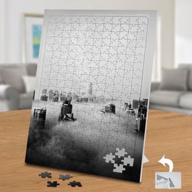 7622 Siyah Beyaz Şehir Silüeti 240 Parça Puzzle Yapboz
