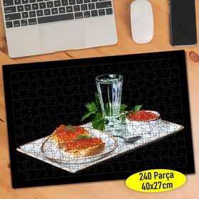 76224941 Kırmızı Havyar Balık Yumurtası 240 Parça Puzzle Yapboz