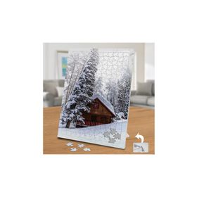76448 Karlı Çam Ağacı Dağ Evi 240 Parça Puzzle Yapboz