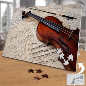 76458 Müzik Notaları ve Keman Resmi 240 Parça Puzzle Yapboz