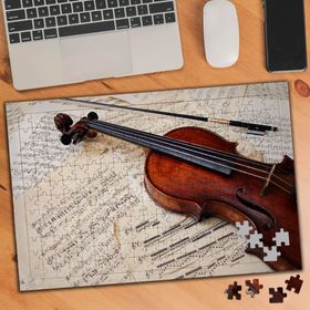 76458 Müzik Notaları ve Keman Resmi 240 Parça Puzzle Yapboz