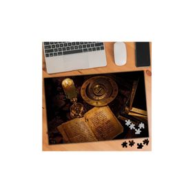 76459 Mum Işığında Pusula ve Kitaplar 240 Parça Puzzle Yapboz