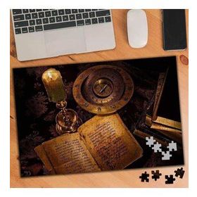 76459 Mum Işığında Pusula ve Kitaplar 240 Parça Puzzle Yapboz