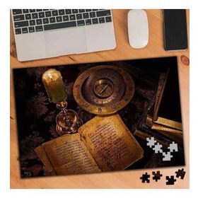76459 Mum Işığında Pusula ve Kitaplar 240 Parça Puzzle Yapboz