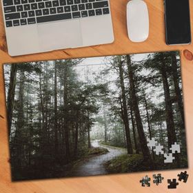 76461 Sıra Ağaçlar Orman Manzarası 240 Parça Puzzle Yapboz