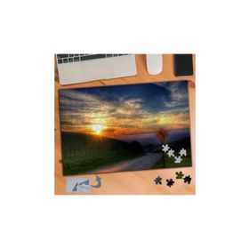 765 Gün Batımı Dağ Kenarında Yol 240 Parça Puzzle Yapboz Tablo
