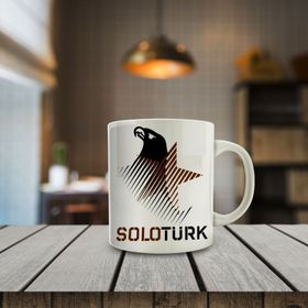 76577 Solo Türk Logo Baskılı Hediyelik Kupa Bardak