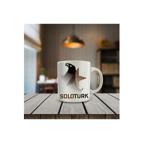76577 Solo Türk Logo Baskılı Hediyelik Kupa Bardak