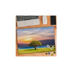 766755 Yeşil Ağaç ve Deniz Manzarası 240 Parça Puzzle Yapboz