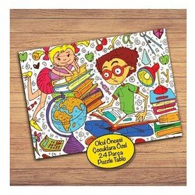 7668 Bilgi Kütüphanesi Çocuklara Özel Puzzle Yapboz Tablo