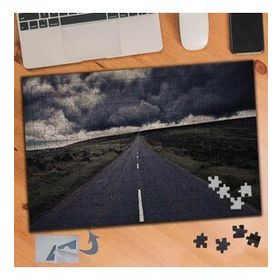 772 Kara Bulutlu Yol Doğa 240 Parça Puzzle Yapboz Tablo