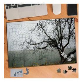 773 Kuru Dallı Ağaç Ve Sisli Hava 240 Parça Puzzle Yapboz Tablo