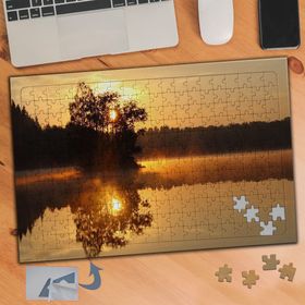 775 Güneş Işığı Yansıması Ağaç 240 Parça Puzzle Yapboz Tablo