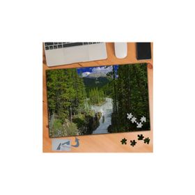777 Ağaçların Ortasında Gölet 240 Parça Puzzle Yapboz Tablo