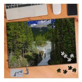 777 Ağaçların Ortasında Gölet 240 Parça Puzzle Yapboz Tablo