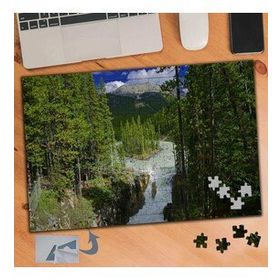 777 Ağaçların Ortasında Gölet 240 Parça Puzzle Yapboz Tablo