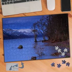 778 Göl Kenarında Çalılar 240 Parça Puzzle Yapboz Tablo