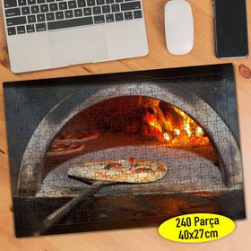 77963489 Taş Fırında Pizza Fast Food 240 Parça Puzzle Yapboz