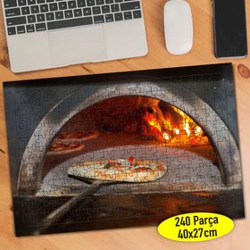 77963489 Taş Fırında Pizza Fast Food 240 Parça Puzzle Yapboz