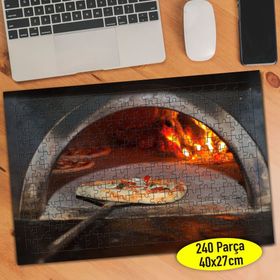 77963489 Taş Fırında Pizza Fast Food 240 Parça Puzzle Yapboz