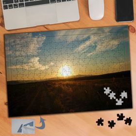 780 Arazide Gün Batımı 240 Parça Puzzle Yapboz Tablo