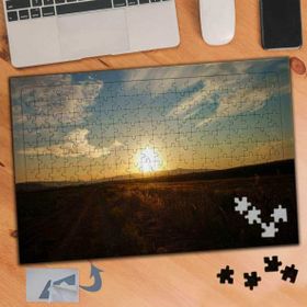 780 Arazide Gün Batımı 240 Parça Puzzle Yapboz Tablo