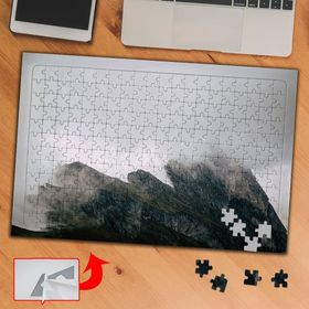 781 İtalya Sisli Seceda Dağı 240 Parça Puzzle Yapboz Tablo