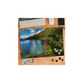 781 Yeşil Dağın Kenarında Deniz 240 Parça Puzzle Yapboz Tablo