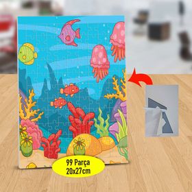 7816128 Deniz Altı Renkli Dünyası 99 Parça Puzzle Yapboz Tablo