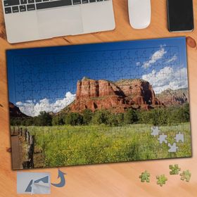 782 Çimenler Ve Kanyon Doğa 240 Parça Puzzle Yapboz Tablo