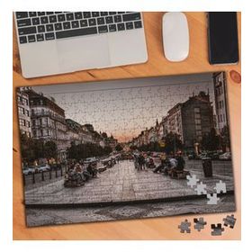 7843 Prag Wenceslas Meydanı 240 Parça Puzzle Yapboz