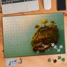 785 Deniz Ortasında Ada 240 Parça Puzzle Yapboz Tablo