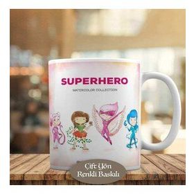 7883 Süperhero Süper Kahraman Kızlar Kupa Bardak