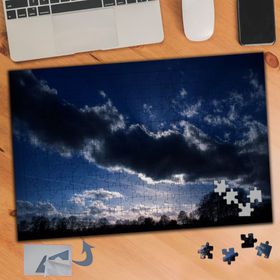 789 Bulut Ardında Güneş Gökyüzü 240 Parça Puzzle Yapboz Tablo